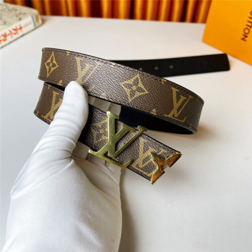 High Quality Luxury Louis Vuitton Double-Sided First-Layer Cowhide Belt product detail