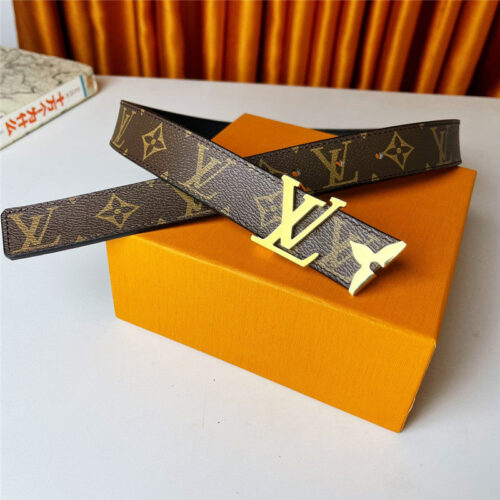 High Quality Luxury Louis Vuitton Double-Sided First-Layer Cowhide Belt product detail
