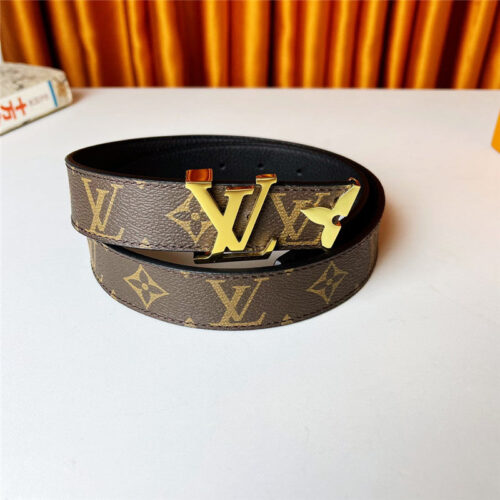 High Quality Luxury Louis Vuitton Double-Sided First-Layer Cowhide Belt product detail