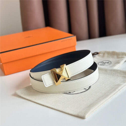 High Quality Luxury Hermes Womens Boutique Reversible Belt – Style 92230