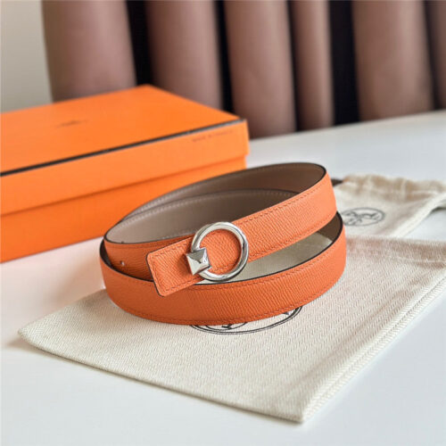 High Quality Luxury Hermes Womens Boutique Reversible Belt
