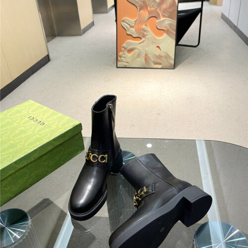 High Quality Luxury Gucci New Autumn And Winter Womens Martin Boots – Style 71891 product detail