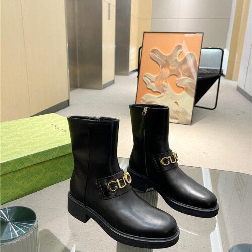 High Quality Luxury Gucci New Autumn And Winter Womens Martin Boots – Style 71891 alternate view