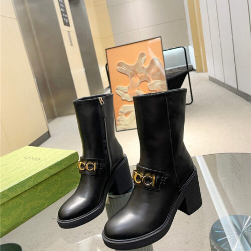 High Quality Luxury Gucci New Autumn And Winter Womens Martin Boots – Style 37427