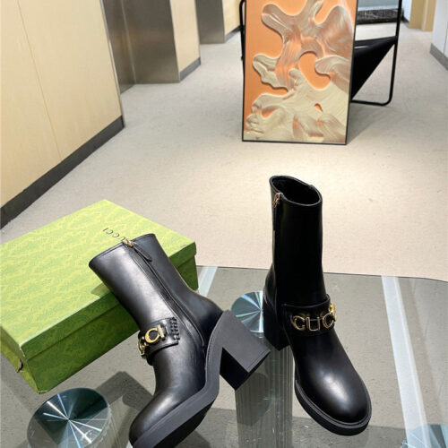 High Quality Luxury Gucci New Autumn And Winter Womens Martin Boots – Style 37427 product detail