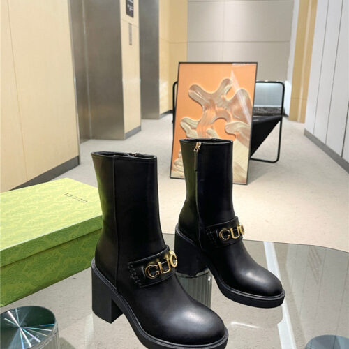 High Quality Luxury Gucci New Autumn And Winter Womens Martin Boots – Style 37427 alternate view