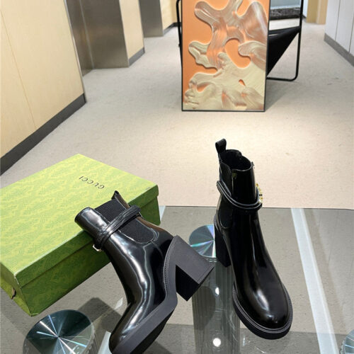 High Quality Luxury Gucci New Autumn And Winter Womens Martin Boots – Style 70195 product detail