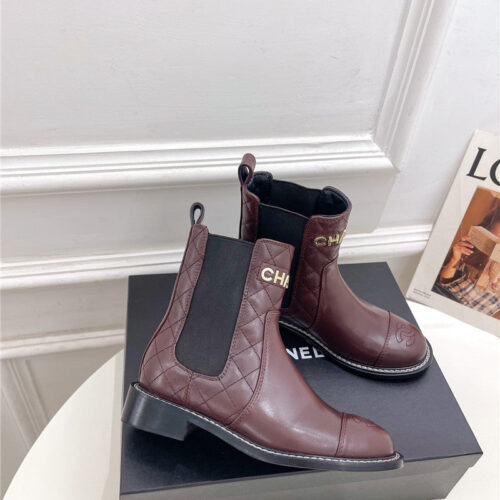 High Quality Luxury Chanel Counter Catwalk Style Motorcycle Boots – Style 19846 product detail