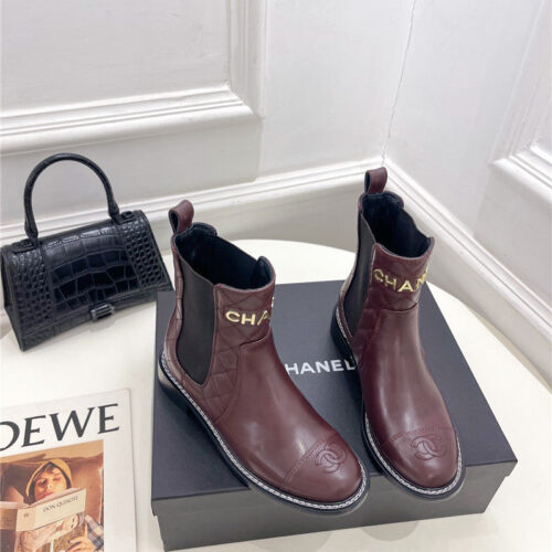 High Quality Luxury Chanel Counter Catwalk Style Motorcycle Boots – Style 19846