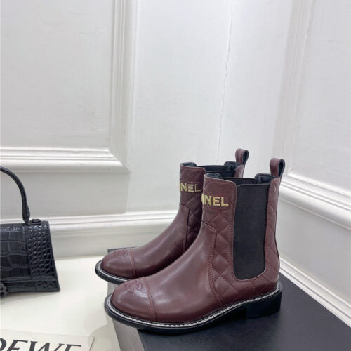 High Quality Luxury Chanel Counter Catwalk Style Motorcycle Boots – Style 19846 product detail