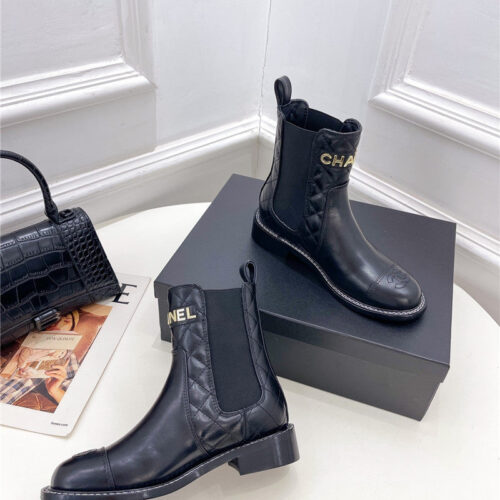High Quality Luxury Chanel Counter Catwalk Style Motorcycle Boots product detail