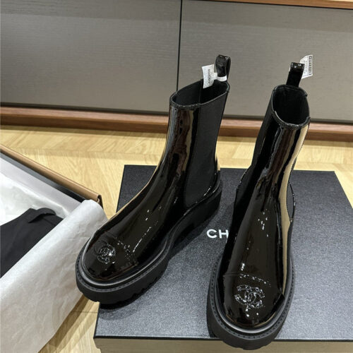 High Quality Luxury Chanel Chelsea Boots alternate view