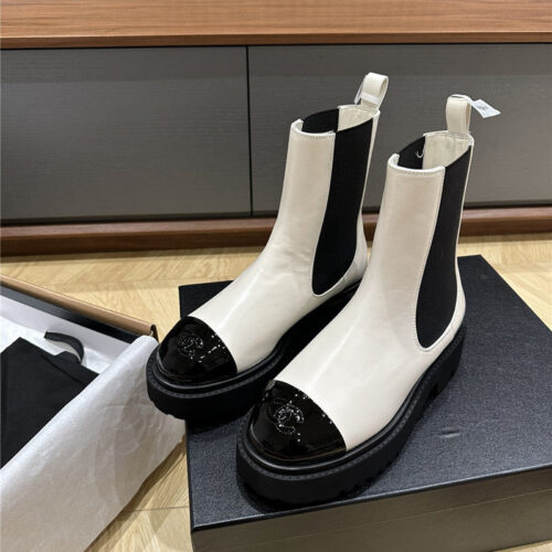High Quality Luxury Chanel Chelsea Boots – Style 45126 alternate view