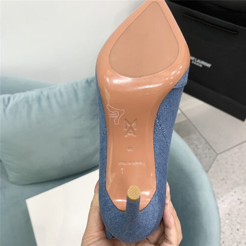 High Quality Luxury Amina Muaddi Pleated Stiletto Booties – Style 36483 product detail