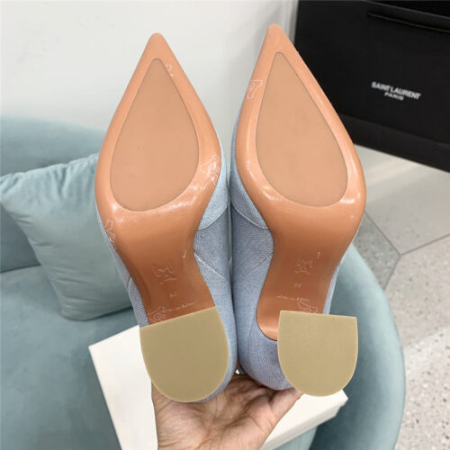 High Quality Luxury Amina Muaddi Wine Glass Heel Pleated High Heel Boots – Style 96867 product detail