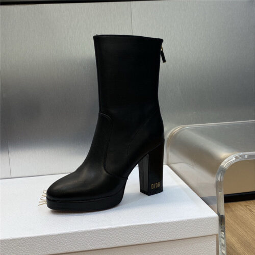 High Quality Luxury Dior Cd Letter Logo Hardware Buckle Motorcycle Boots – Style 70982 product detail