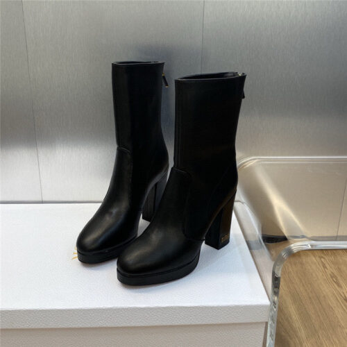 High Quality Luxury Dior Cd Letter Logo Hardware Buckle Motorcycle Boots – Style 70982