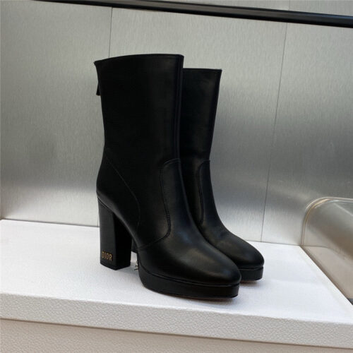 High Quality Luxury Dior Cd Letter Logo Hardware Buckle Motorcycle Boots – Style 70982 alternate view
