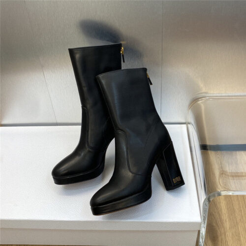 High Quality Luxury Dior Cd Letter Logo Hardware Buckle Motorcycle Boots – Style 70982 product detail