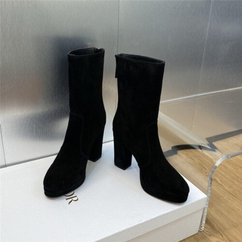 High Quality Luxury Dior Cd Letter Logo Hardware Buckle Motorcycle Boots product detail