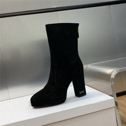 High Quality Luxury Dior Cd Letter Logo Hardware Buckle Motorcycle Boots product detail
