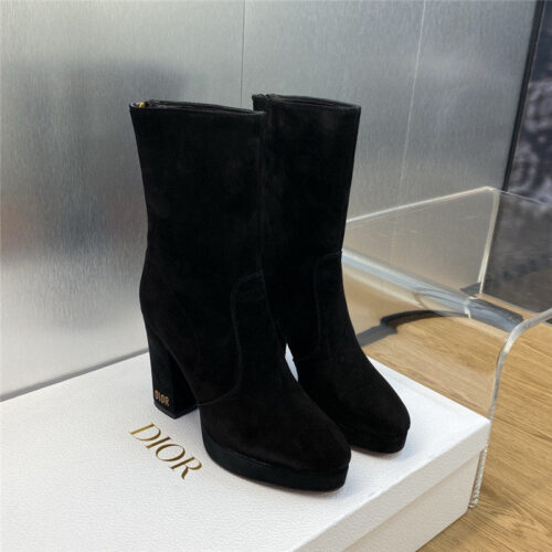 High Quality Luxury Dior Cd Letter Logo Hardware Buckle Motorcycle Boots alternate view