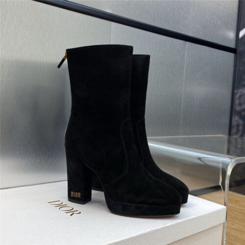 High Quality Luxury Dior Cd Letter Logo Hardware Buckle Motorcycle Boots product detail
