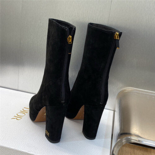 High Quality Luxury Dior Cd Letter Logo Hardware Buckle Motorcycle Boots product detail