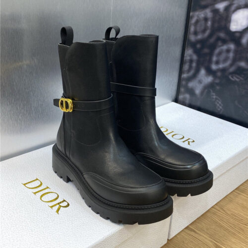 High Quality Luxury Dior New Empreinte Series Womens Short Boots alternate view