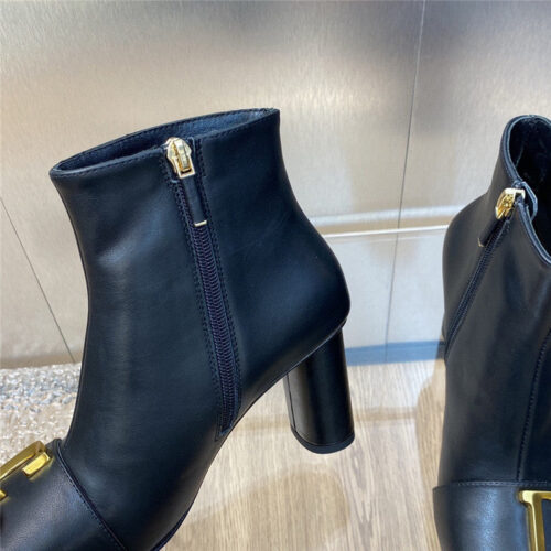 High Quality Luxury Dior Thick Heel Square Toe Womens Short Boots – Style 83430 product detail