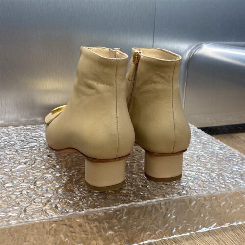 High Quality Luxury Dior Thick Heel Square Toe Womens Short Boots – Style 42182 product detail