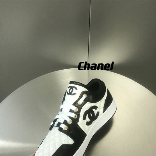 High Quality Luxury Chanel Black And White Panda Rhombus Casual Sneakers – Style 53382 product detail
