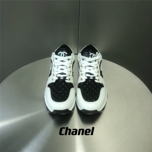 High Quality Luxury Chanel Black And White Panda Rhombus Casual Sneakers – Style 49990 product detail