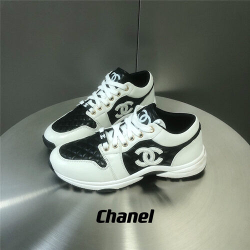High Quality Luxury Chanel Black And White Panda Rhombus Casual Sneakers – Style 49990 alternate view