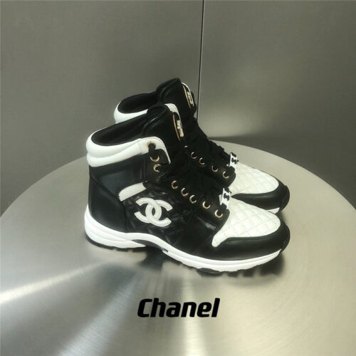High Quality Luxury Chanel Black And White Panda Rhombus Casual Sneakers – Style 05350