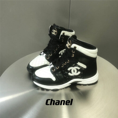 High Quality Luxury Chanel Black And White Panda Rhombus Casual Sneakers – Style 05350 alternate view