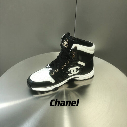 High Quality Luxury Chanel Black And White Panda Rhombus Casual Sneakers – Style 05350 product detail