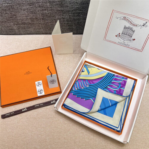 High Quality Luxury Hermes 90Cm Reversible Square Towel – Style 26184 product detail