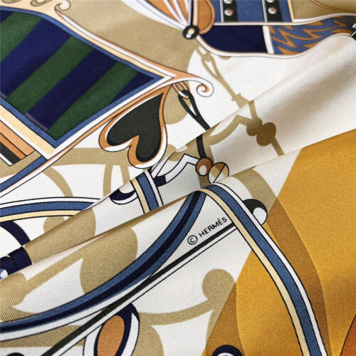High Quality Luxury Hermes “Balance Carriage” 140 Cm Shawl – Style 26250 product detail