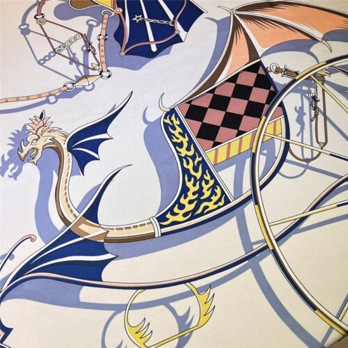 High Quality Luxury Hermes “Balance Carriage” 140 Cm Shawl product detail
