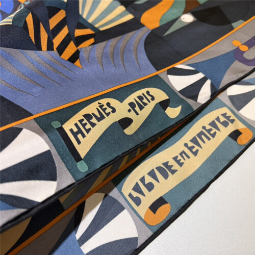 High Quality Luxury Hermes “Grand Parade” 90Cm Square Scarf – Style 26278 product detail