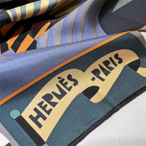 High Quality Luxury Hermes “Grand Parade” 90Cm Square Scarf – Style 26278 product detail