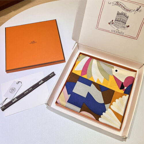 High Quality Luxury Hermes “Grand Parade” 90Cm Square Scarf – Style 26279 product detail