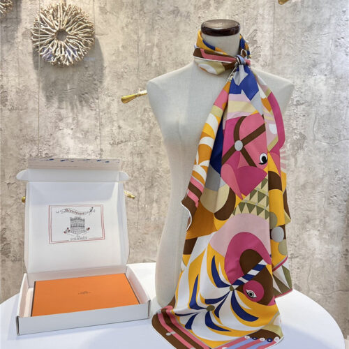 High Quality Luxury Hermes “Grand Parade” 90Cm Square Scarf – Style 26279 alternate view
