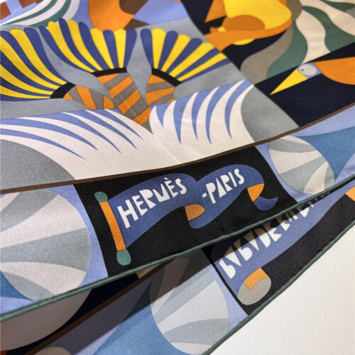 High Quality Luxury Hermes “Grand Parade” 90Cm Square Scarf – Style 26281 product detail
