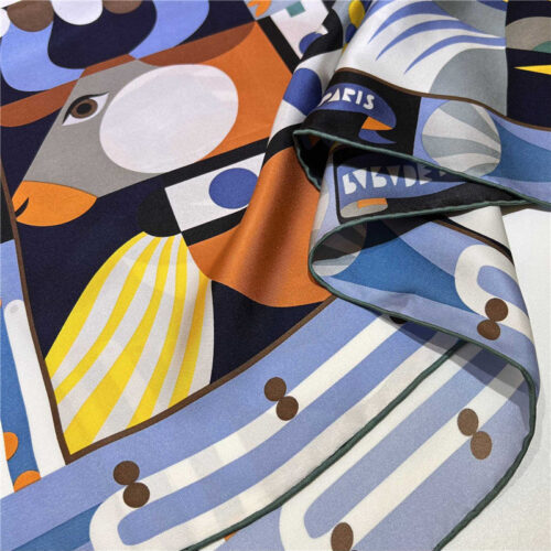 High Quality Luxury Hermes “Grand Parade” 90Cm Square Scarf – Style 26281 product detail