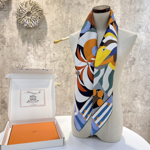 High Quality Luxury Hermes “Grand Parade” 90Cm Square Scarf – Style 26281 product detail