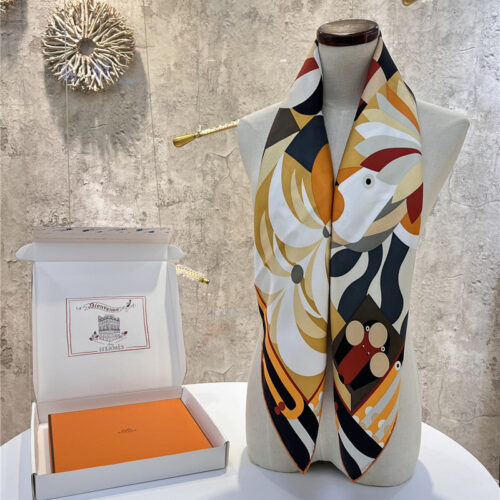 High Quality Luxury Hermes “Grand Parade” 90Cm Square Scarf product detail