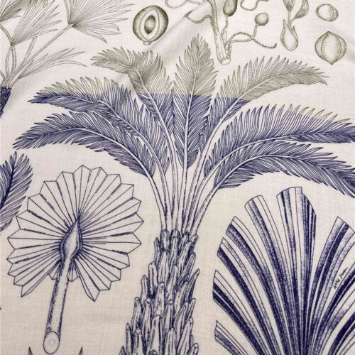 High Quality Luxury Hermes “Palm Family” 90 Cm Lightweight Square Scarf – Style 26293 product detail