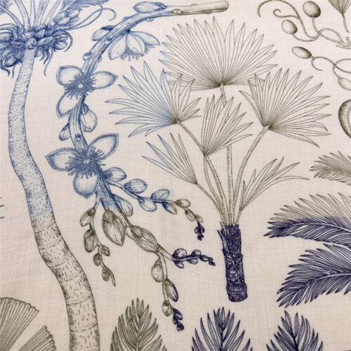 High Quality Luxury Hermes “Palm Family” 90 Cm Lightweight Square Scarf – Style 26293 product detail